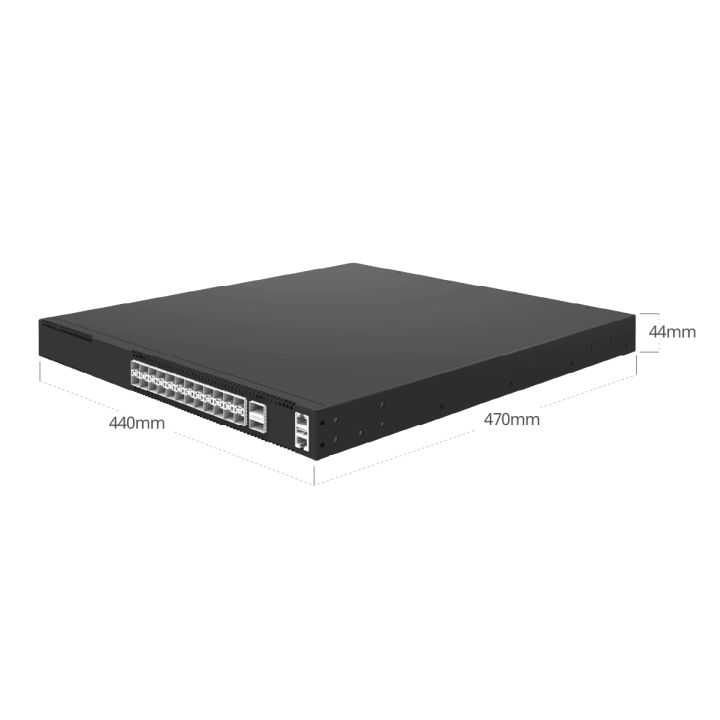 copy of 24-Port 25GbE SFP28, 2-Port 100GbE/40GbE QSFP28 L3 Core/Leaf Switch, Enterprise SONiC Preloaed, MLAG/VXLAN/PTP Support